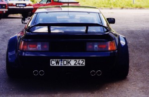 Heckansicht Alpine V6 Turbo